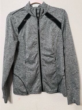 Michael Kors Gray Full-Zip Active Utility Jacket